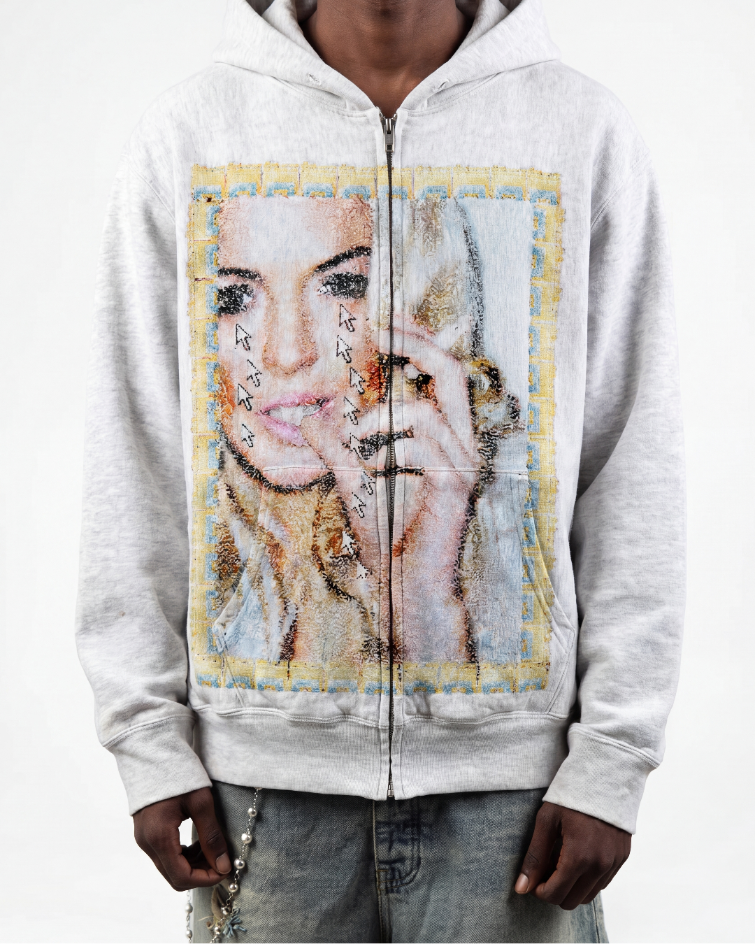 "PLASTIC TEARS" ZIP UP